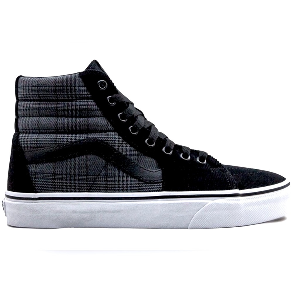 Vans Sk8-Hi high top sneakers (Suiting Plaid) - kids size 2.5